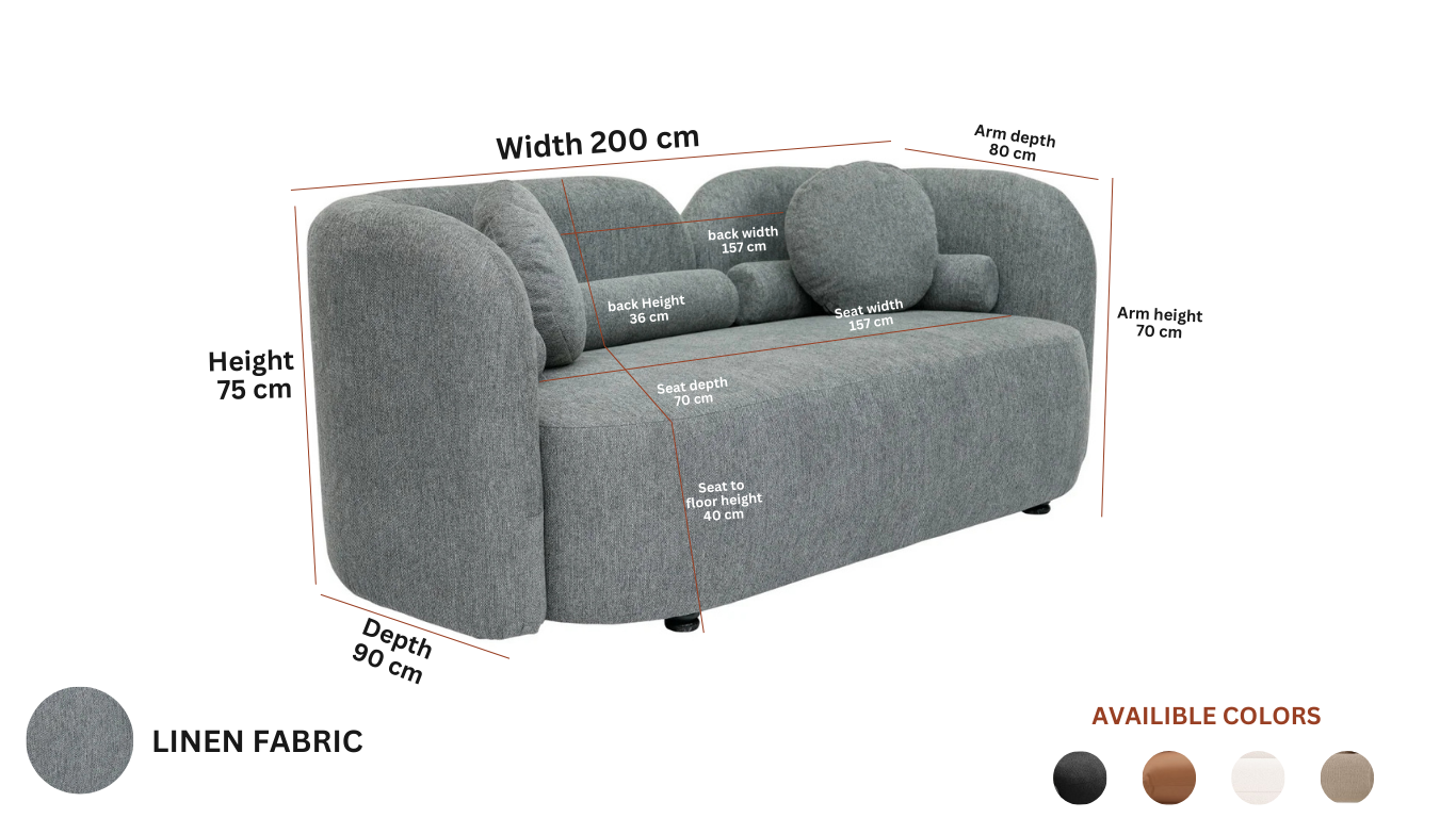 CURVY SOFA 2 SEATER